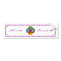 Wheel of Being - White bumper stickers