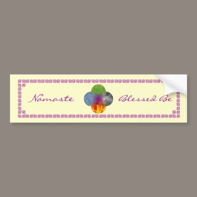 Wheel of Being - Yellow Bumper Sticker by ElementalByNature