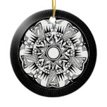 'Wheel of Black Sunshine' Ornaments