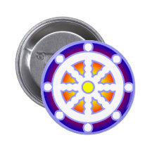 Wheel of Dharma Pinback Button