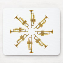 Wheel of Trumpets Mouse Pads