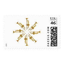 Wheel of Trumpets postage