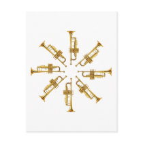Wheel of Trumpets Postcards