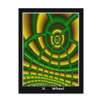 Wheel Tarot Card Postcard