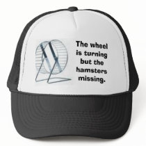 wheel, The wheel is turning but the hamsters mi... hats