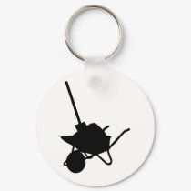 wheelbarrow and shovel keychains by Tomaniac wheelbarrow and shovel keychains