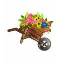 Wheelbarrow/ wagon filled with flowers t-shirts