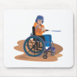 Wheelchair Baseball Mouse Pads
