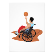 wheelchair basketball custom invite