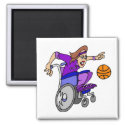 Wheelchair basketball girl