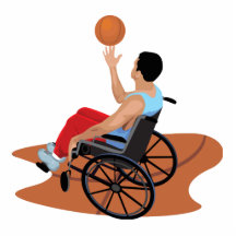 wheelchair basketball photo sculpture