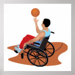 wheelchair basketball print
