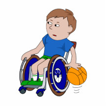 wheelchair boy basketball photo cut out