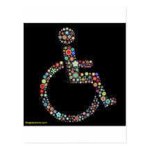 wheelchair_funky_zazzle.jpeg post card