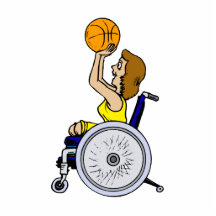 Wheelchair girl shooting cut out
