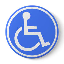 WHEELCHAIR PARKING ZONE buttons by Sofia_Youshi WHEELCHAIR PARKING ZONE buttons