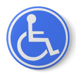 WHEELCHAIR PARKING ZONE buttons