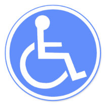 WHEELCHAIR PARKING ZONE STICKER