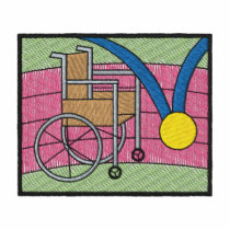 Wheelchair Racing embroidered shirts by ZazzleEmbroidery Wheelchair Racing embroidered shirts