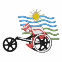 Wheelchair Racing embroidered shirts by ZazzleEmbroidery Wheelchair Racing embroidered shirts