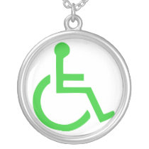 Wheelchair Symbol necklaces