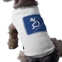 Wheelchair Whee! Dog T Shirt
