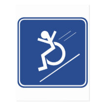 Wheelchair Whee! Postcard