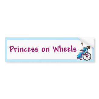 WheelchairPrincessBumper Bumper Sticker