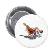 WheelieWheelchair103110 Pinback Button