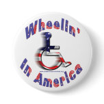 Wheelin' In America Button