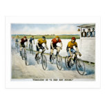 Wheelmen in a "Red Hot Finish." Post Card