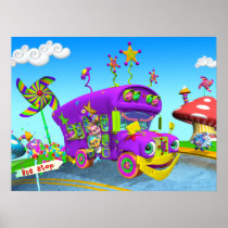 "Wheels on the Bus"  24w X 18h Poster