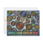 Wheels Tires Car Truck Theme Kids Party Invitation