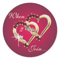 WHEN 2 HEARTS JOIN by SHRON SHARPE stickers
