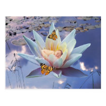 When a little baby goes to sleep postcards
