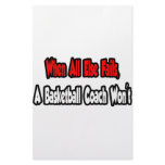 When All Else Fails, A Basketball Coach Won't Custom Stationery