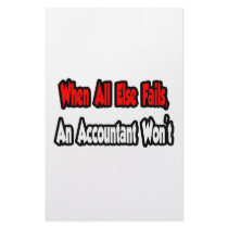 When All Else Fails, An Accountant Won't Stationery Paper