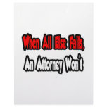 When All Else Fails, An Attorney Won't Letterhead Template