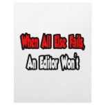 When All Else Fails, An Editor Won't Letterhead Design