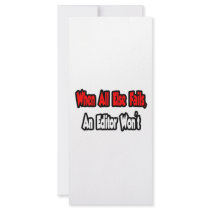 When All Else Fails, An Editor Won't Rack Card Design