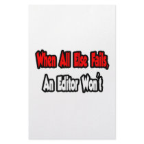 When All Else Fails, An Editor Won't Customized Stationery