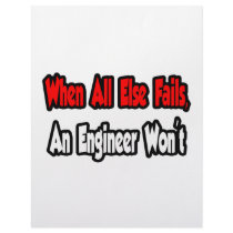 When All Else Fails, An Engineer Won't letterhead