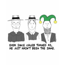 When Amish Turn 40 Baby Doll T-Shirt
