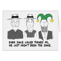 When Amish Turn 40 Greeting Card