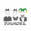 When Amish Turn 40 Ladies Petite T-Shirt