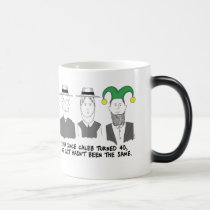When Amish Turn 40 Morphing Mug