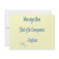 *When Anger Rises...*- Confucius Quote invitations by MidnightDreamer *When Anger Rises...*- Confucius Quote invitations