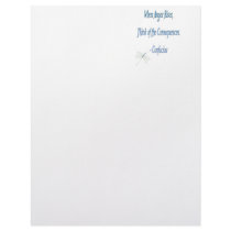 *When Anger Rises...*- Confucius Quote Custom Letterhead