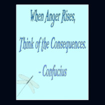 *When Anger Rises...*- Confucius Quote postcards