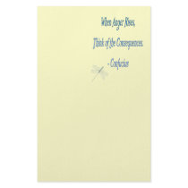 *When Anger Rises...*- Confucius Quote stationery